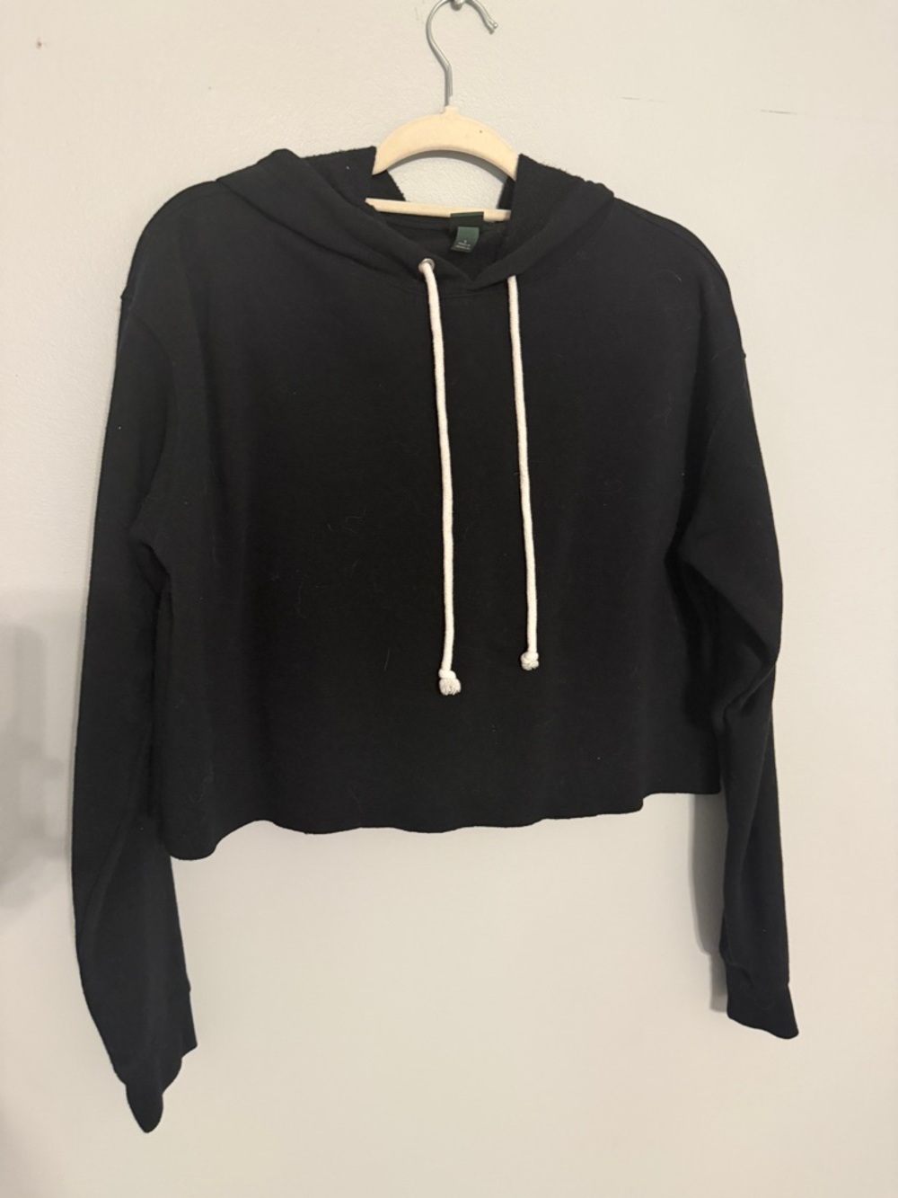 wild fable Black Cropped Hoodie